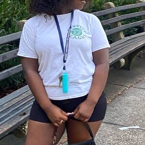 CDC White Tee with Green Graphic